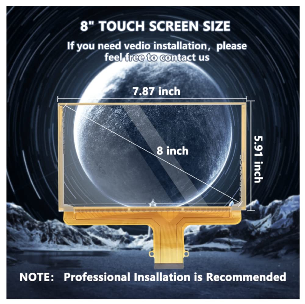 Repuesto De Pantalla Tactil De 8 Pulgadas Para Radio De Camionetas Pro