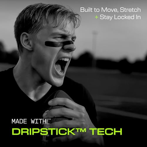 DRIP Strips Flexible Eye Black Stickers, 24 Pack, Stretch-Fit The Grit Strip