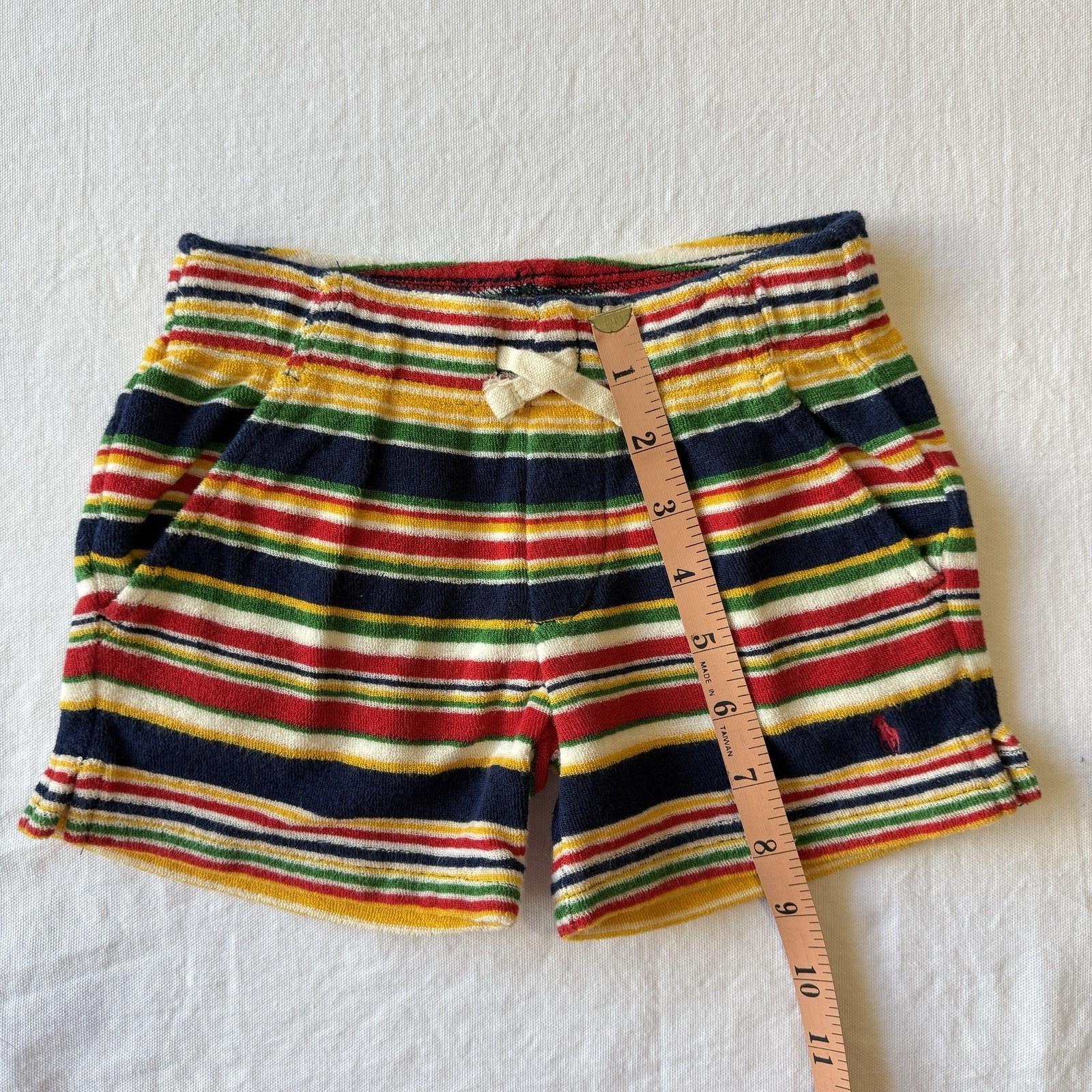 Polo Ralph Lauren Kids Toddler striped cotton terry polo shirt and shorts set