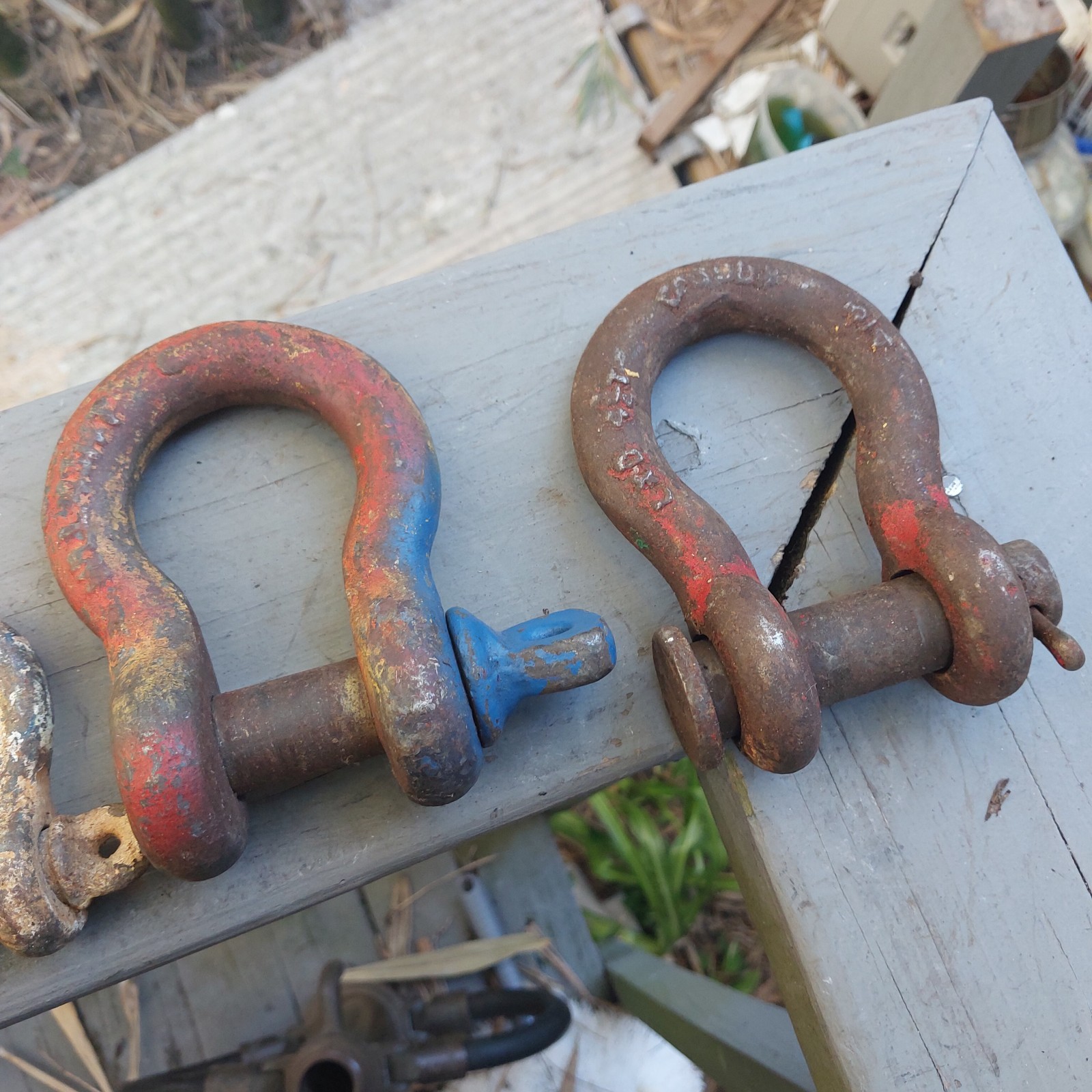 14 Screw Anchor Shackles Some Marked Japan Clevis U.S. NAVY SHIP SALVAGE