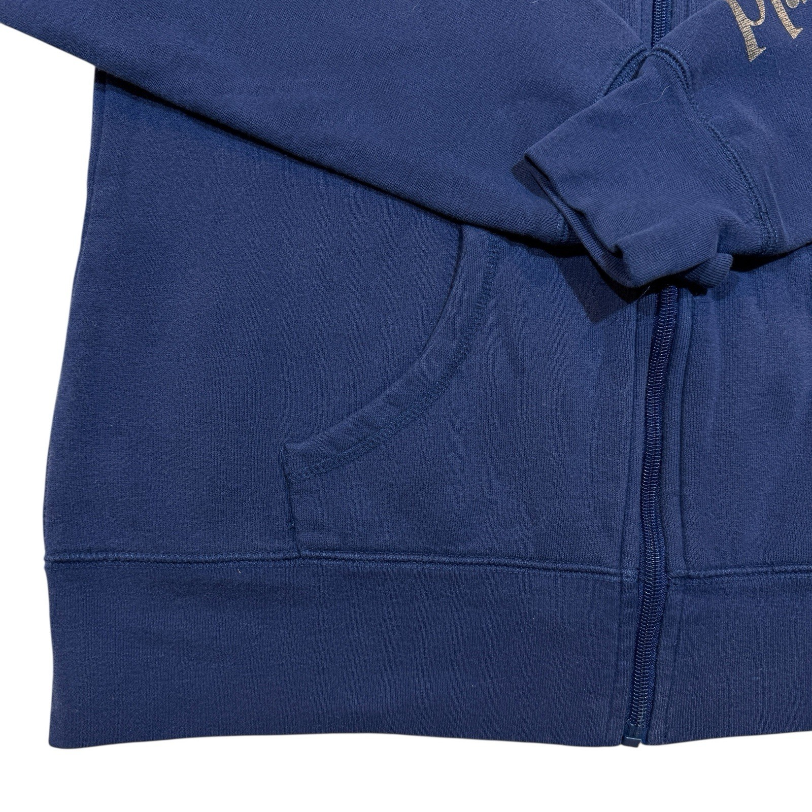 Walt Disney World 50th Anniversary Full Zip Up Hooded Hoodie Sweatshirt Blue Med