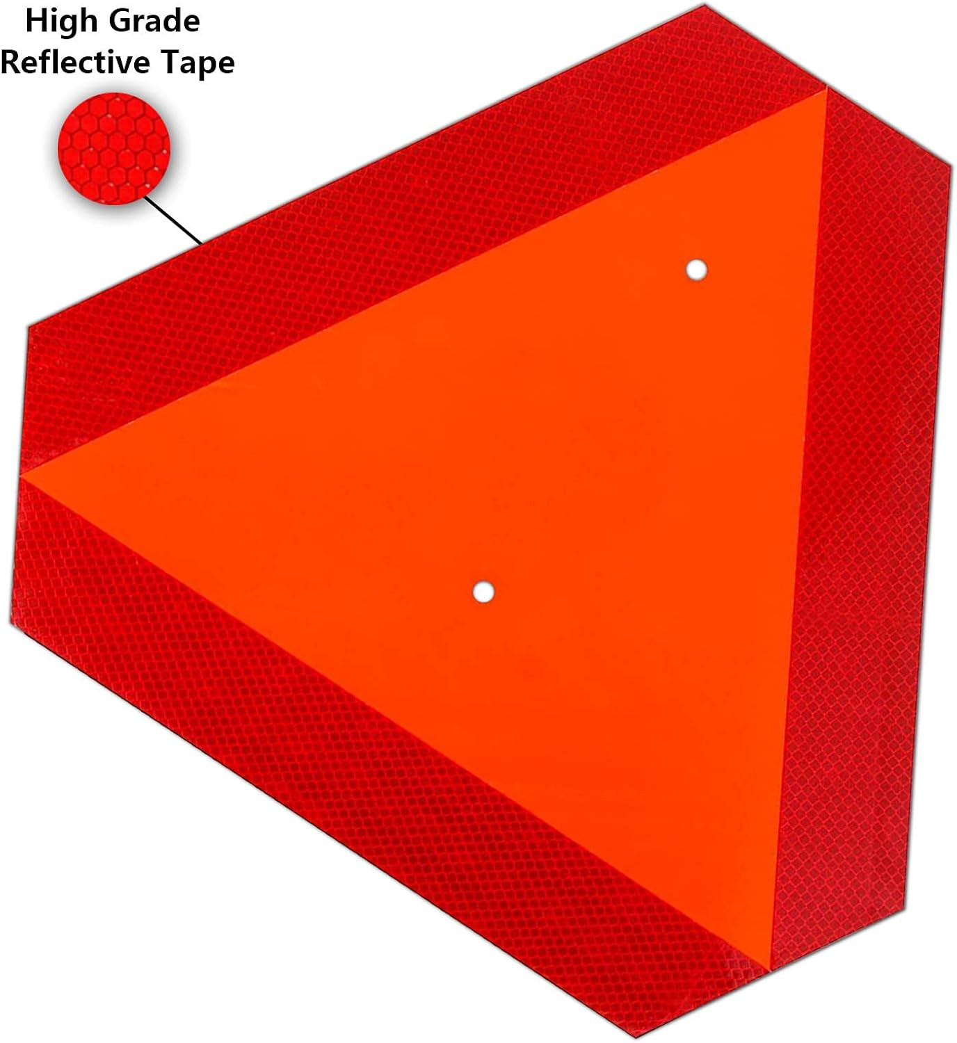 Reflective Slow Moving Vehicle Safety Triangle Sign for Golf Carts and Tractors