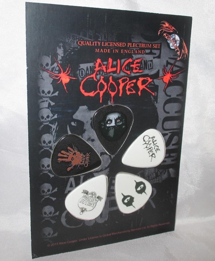 Alice Cooper Guitar Pick Set Heavy Metal