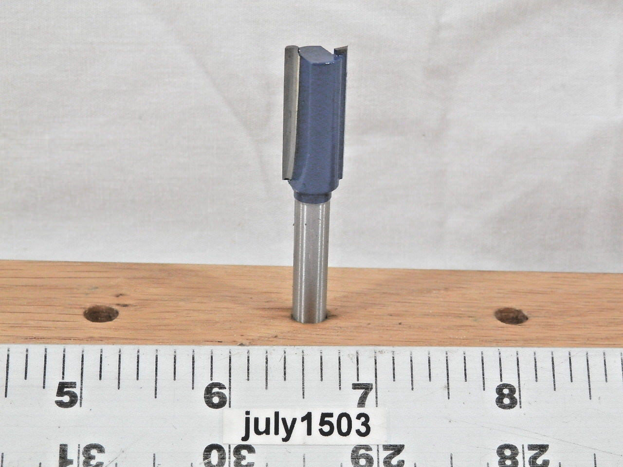 (1) NEW  7/16" D Straight Bit Carbide Tip Router Bit 1/4" Shank 2 Flute zm