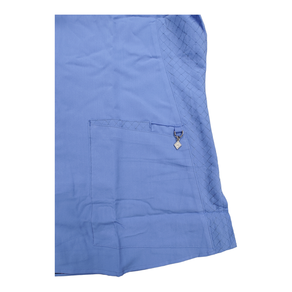 Vera Bradley Halo Nettie V6109 Ceil Blue (CEIL) V-Neck Scrub Top