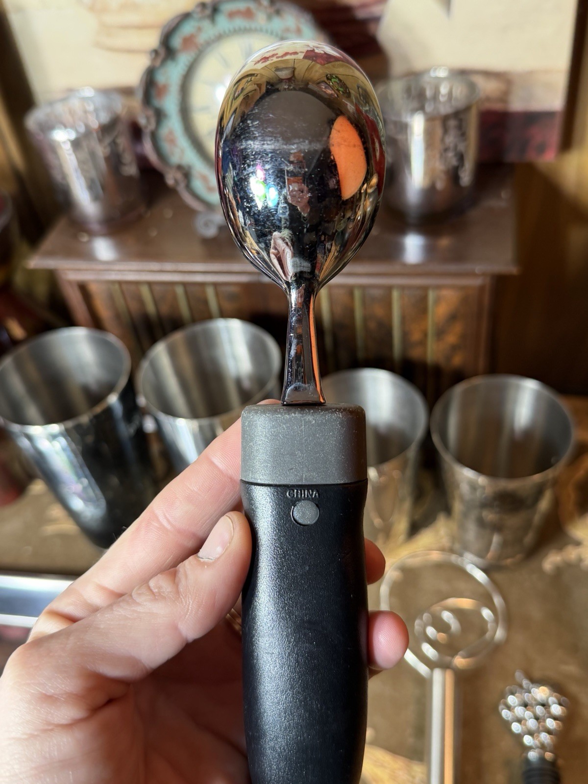 Stainless Steel Cocktail Shaker Set Bar Tools Lot Jigger Strainer Spoon