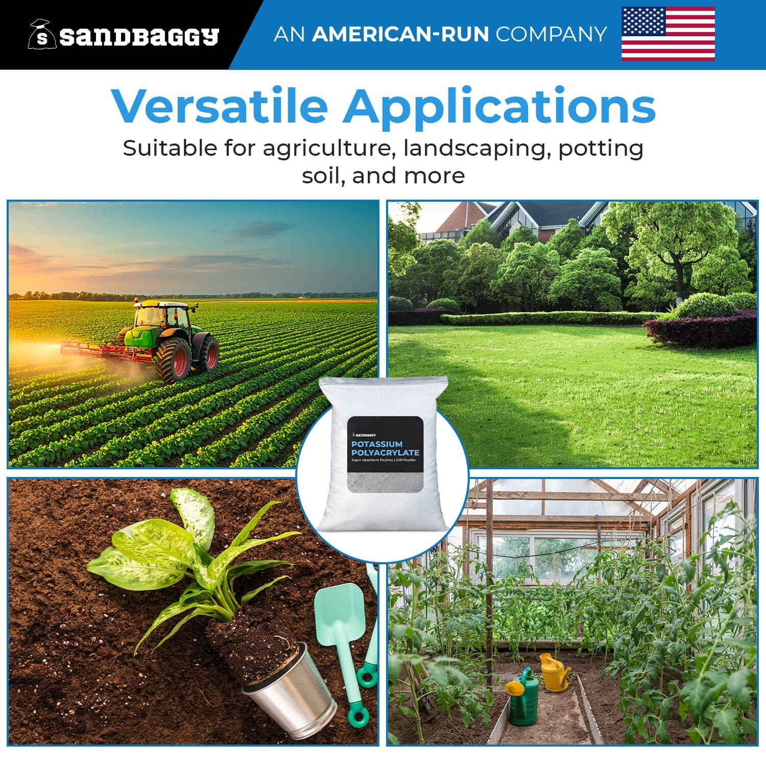 Potassium Polyacrylate Super Absorbent Polymer | SAP Powder - Sandbaggy