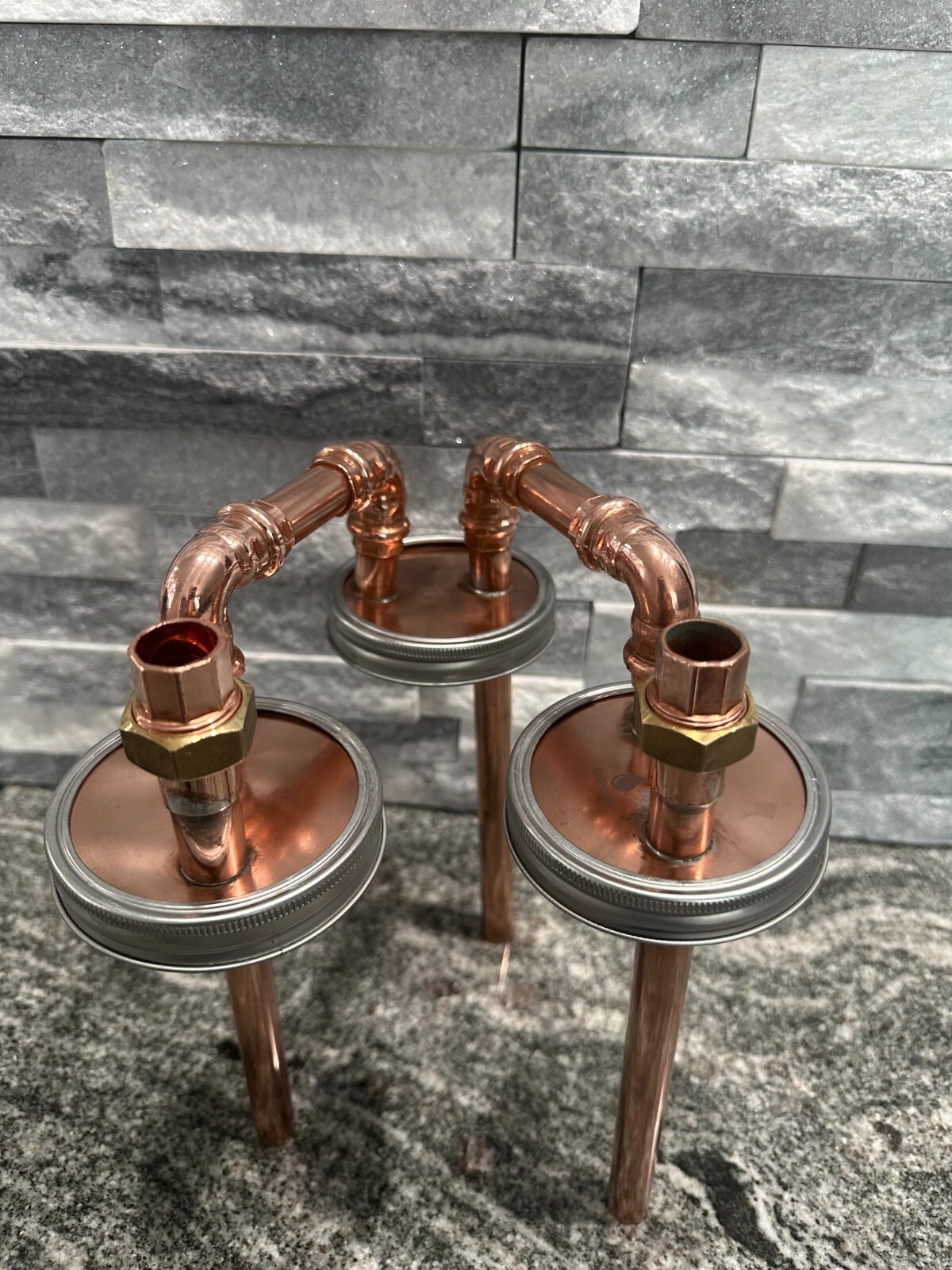 CoProof 1/2” Tandem Mason Jar Thumpers for Wide Mouth Half Gallon Mason Jar A15