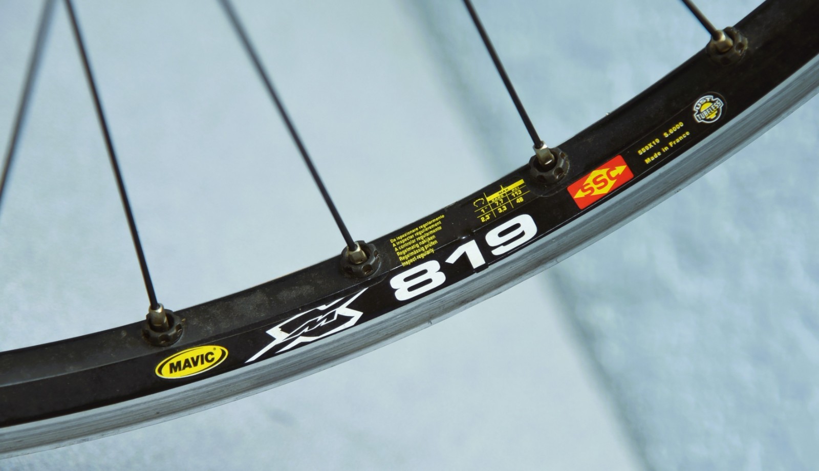 CHRIS KING Single Speed MTB Wheelset 26" Mavic XM 819 SSC UST Tubeless Rim Brake