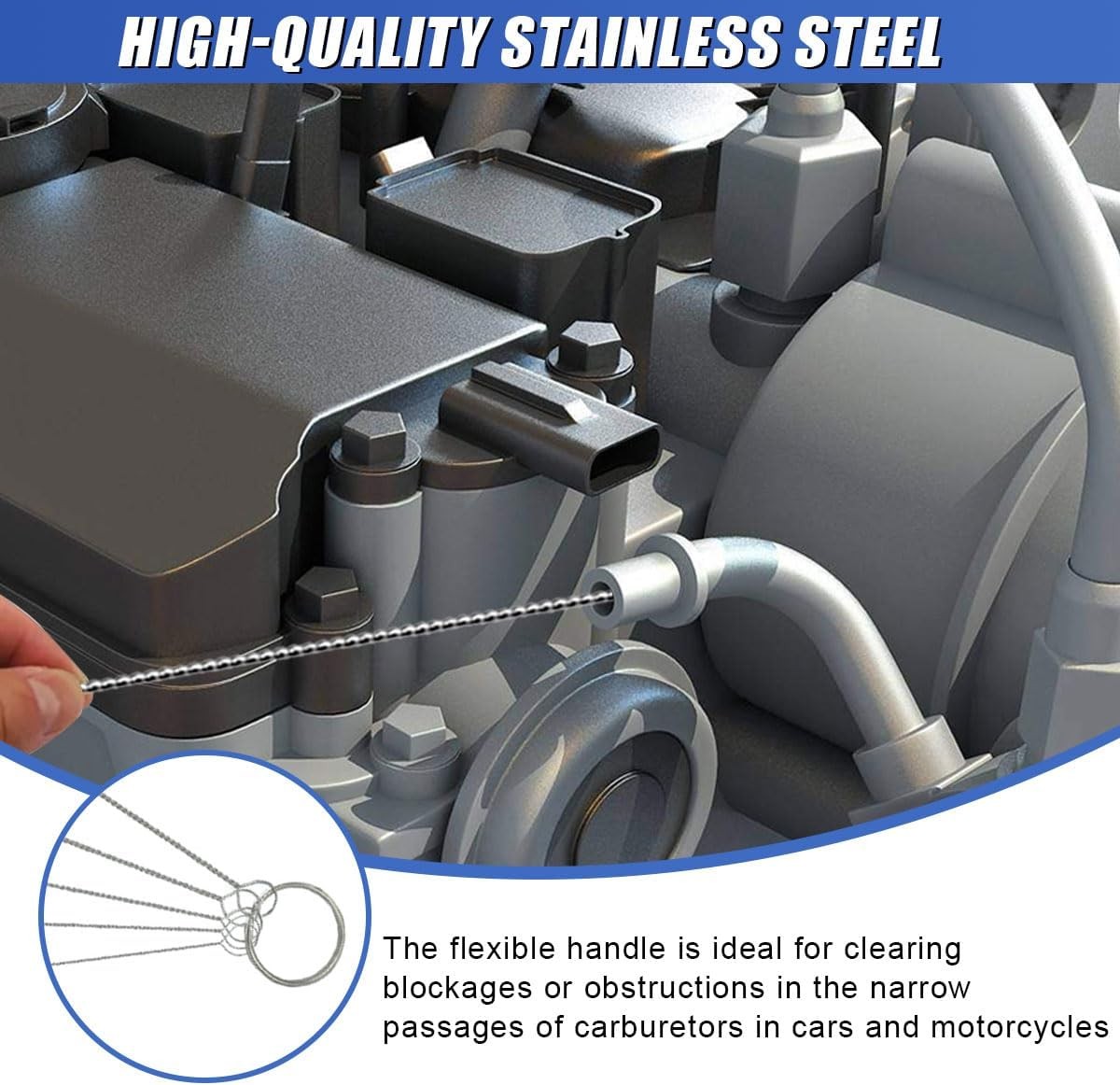 Carburetor Cleaning Kit, Carbon Dirt Jet Remove Torch Tip Cleaner Set...