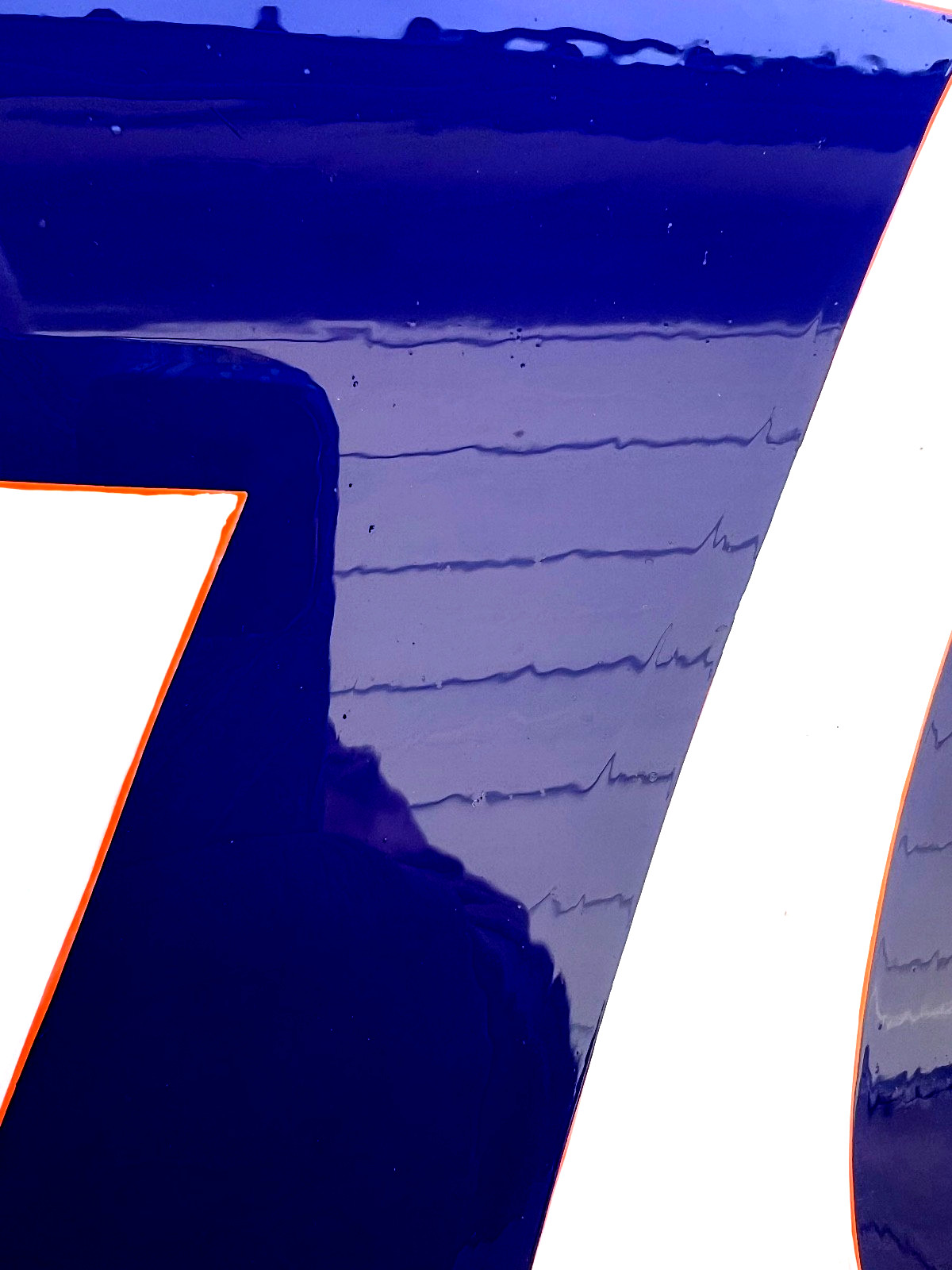 16" Round HAND PAINTED SIGN Union 76 Ball Gas Oil Station Shop Garage Art