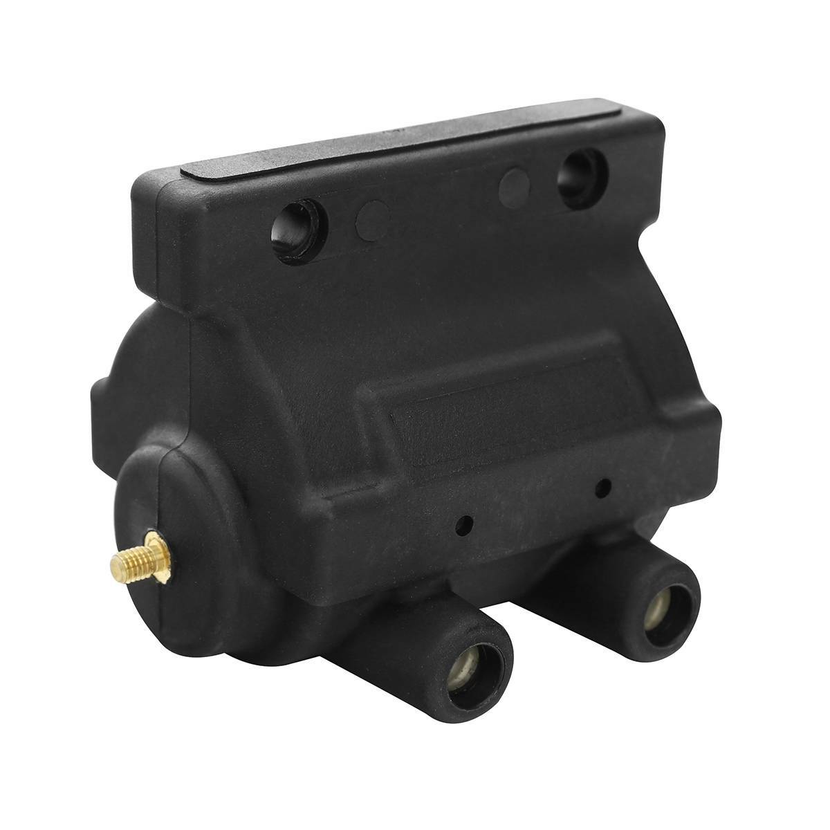 Black Dual Fire Twin Power Ignition Coil Fit For Harley Sportster Dyna Softail