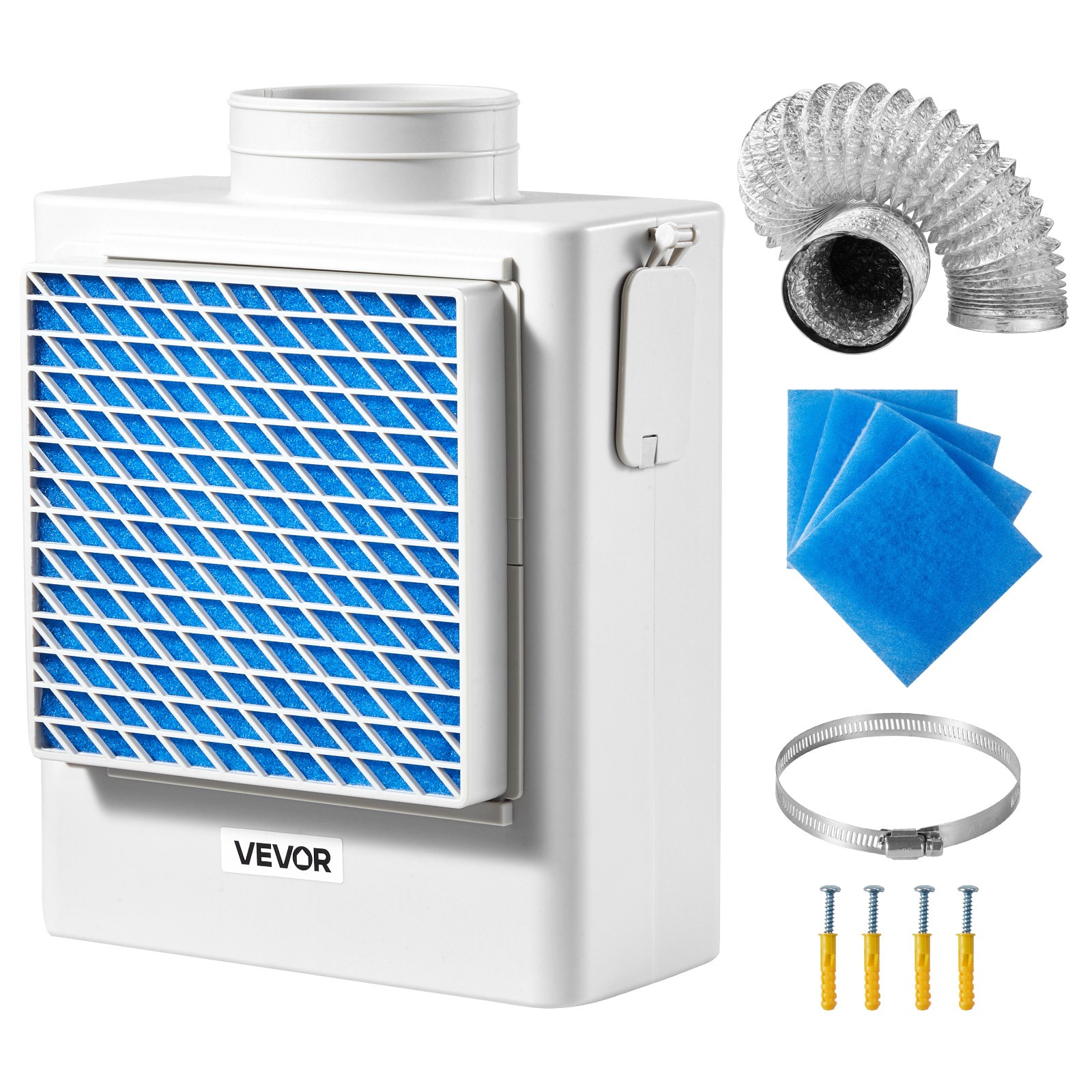 VEVOR 3 in 1 Indoor Dryer Vent Kit ABS Material Fits 4 Inch Exhaust Port