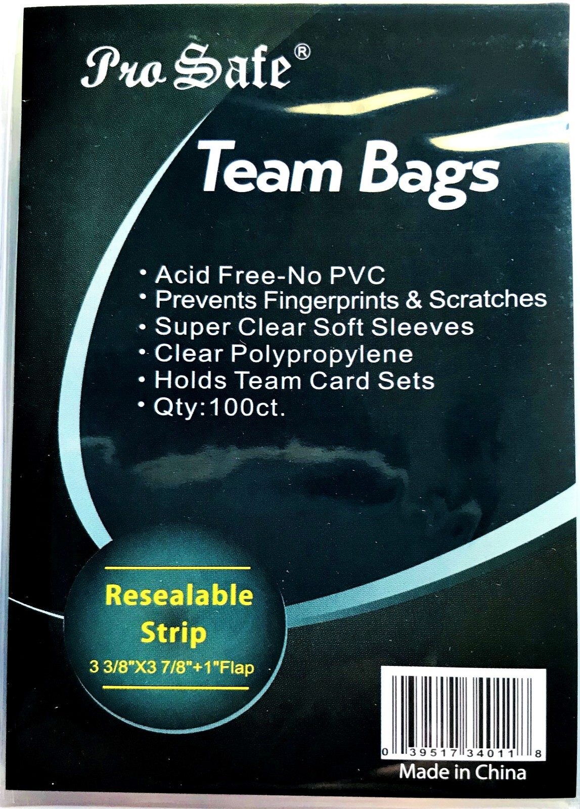 Card Sleeves Holders Trading Team Bags, Resealable, 100/500/1000/1200/5000/10000
