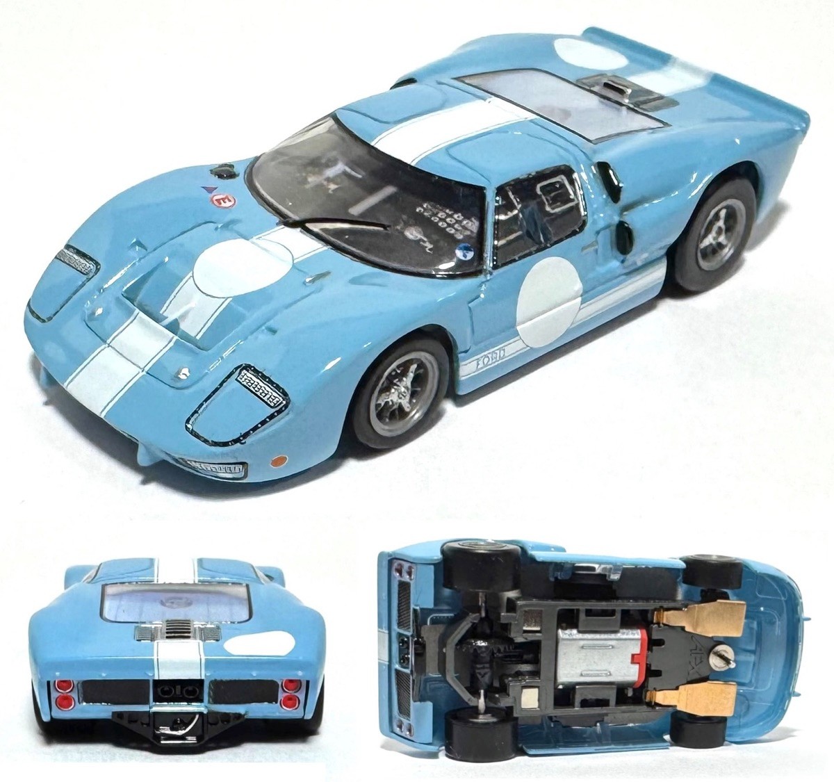2025 AFX MegaG+ FORD GT40 CHASSIS #1085 Slot Car Limited Edition w/Sticker Sheet