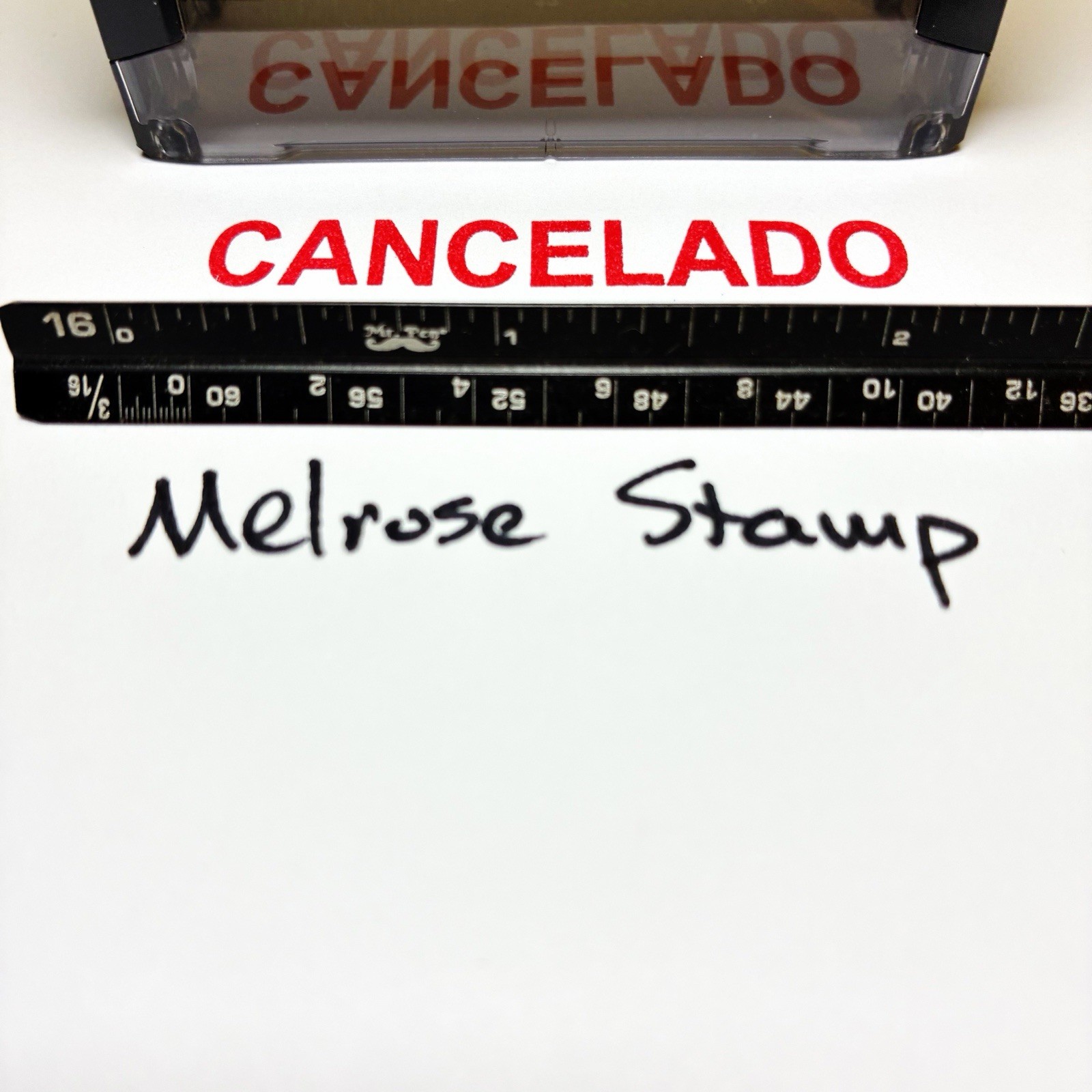Cancelado Rubber Stamp Red Ink Self Inking Ideal 4913