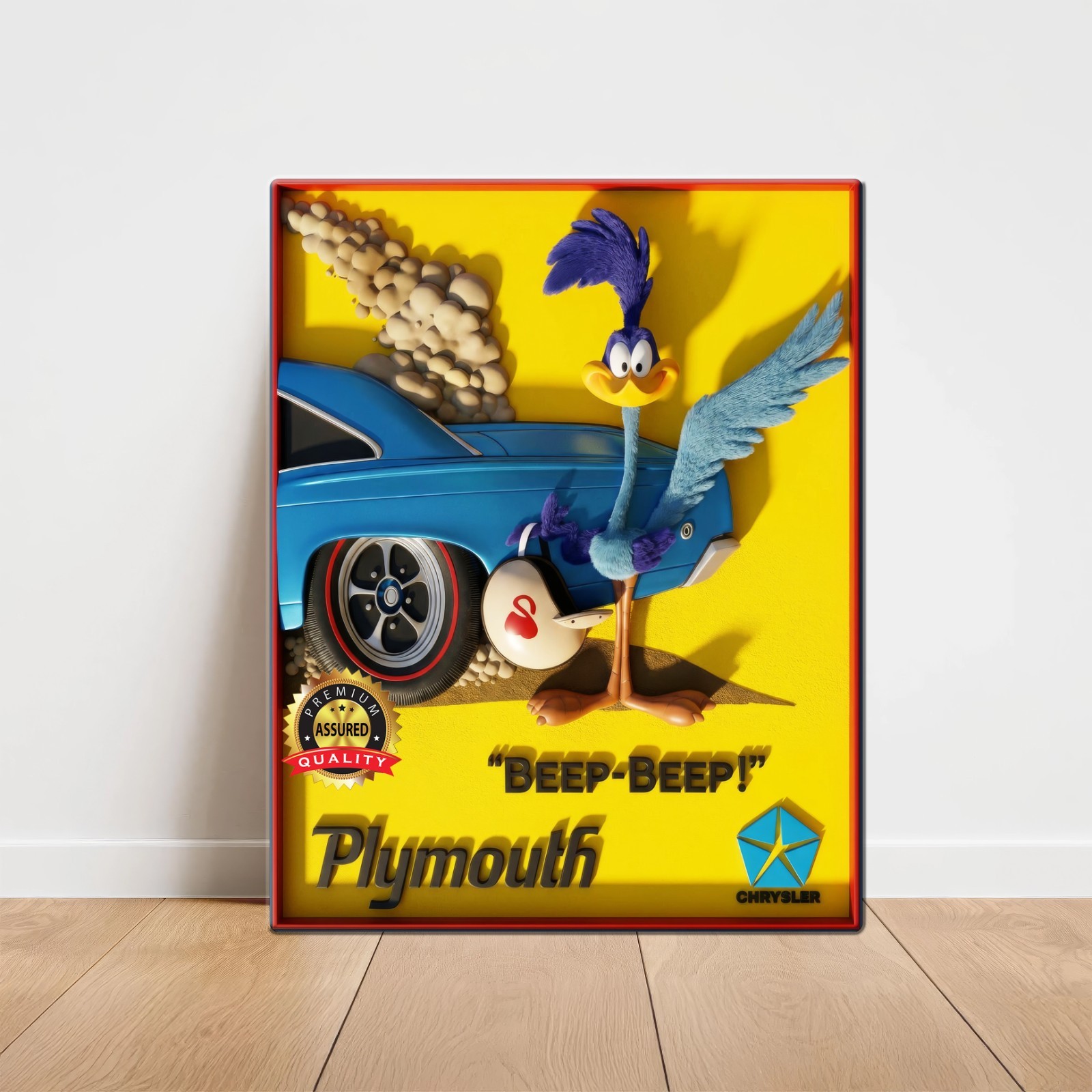 Plymouth Road Runner – “Beep-Beep” -Premium Aluminum Metal Sign 11 x 14
