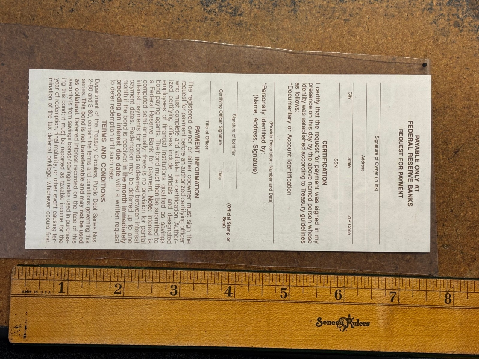 09 2000 Series HH $1000 SAVINGS BOND Albert GALLATIN Unmarked + Watermark paper