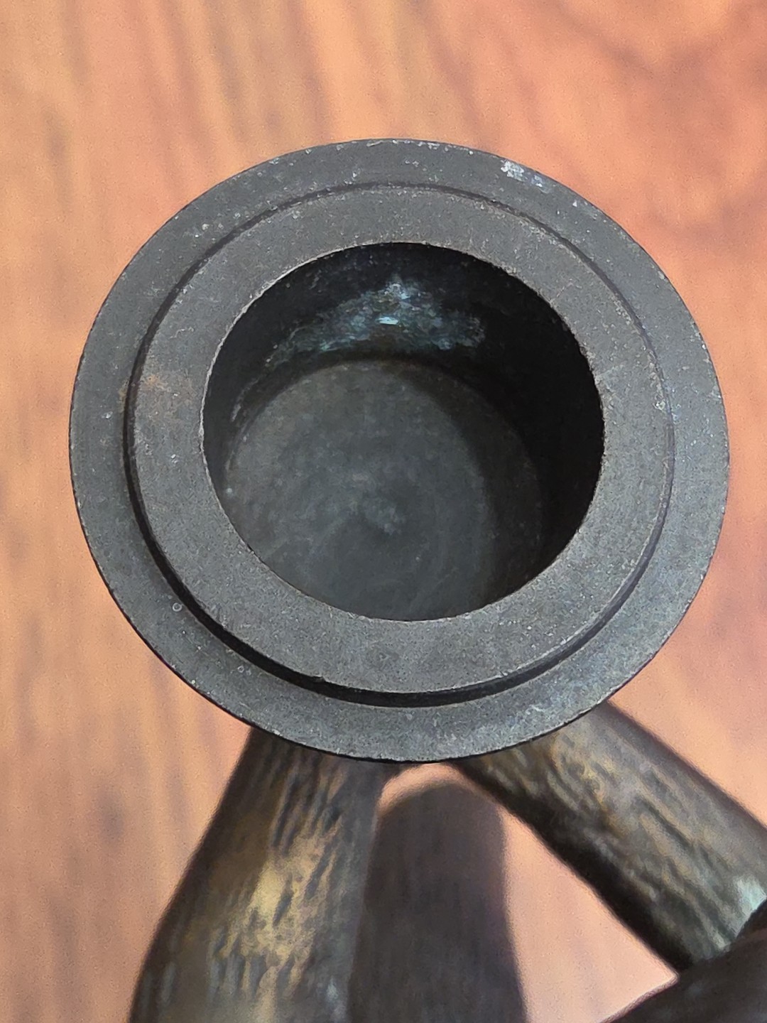 Antique Vienna Bronze Monkey Sculpture with Candle Holder 6.5" #2