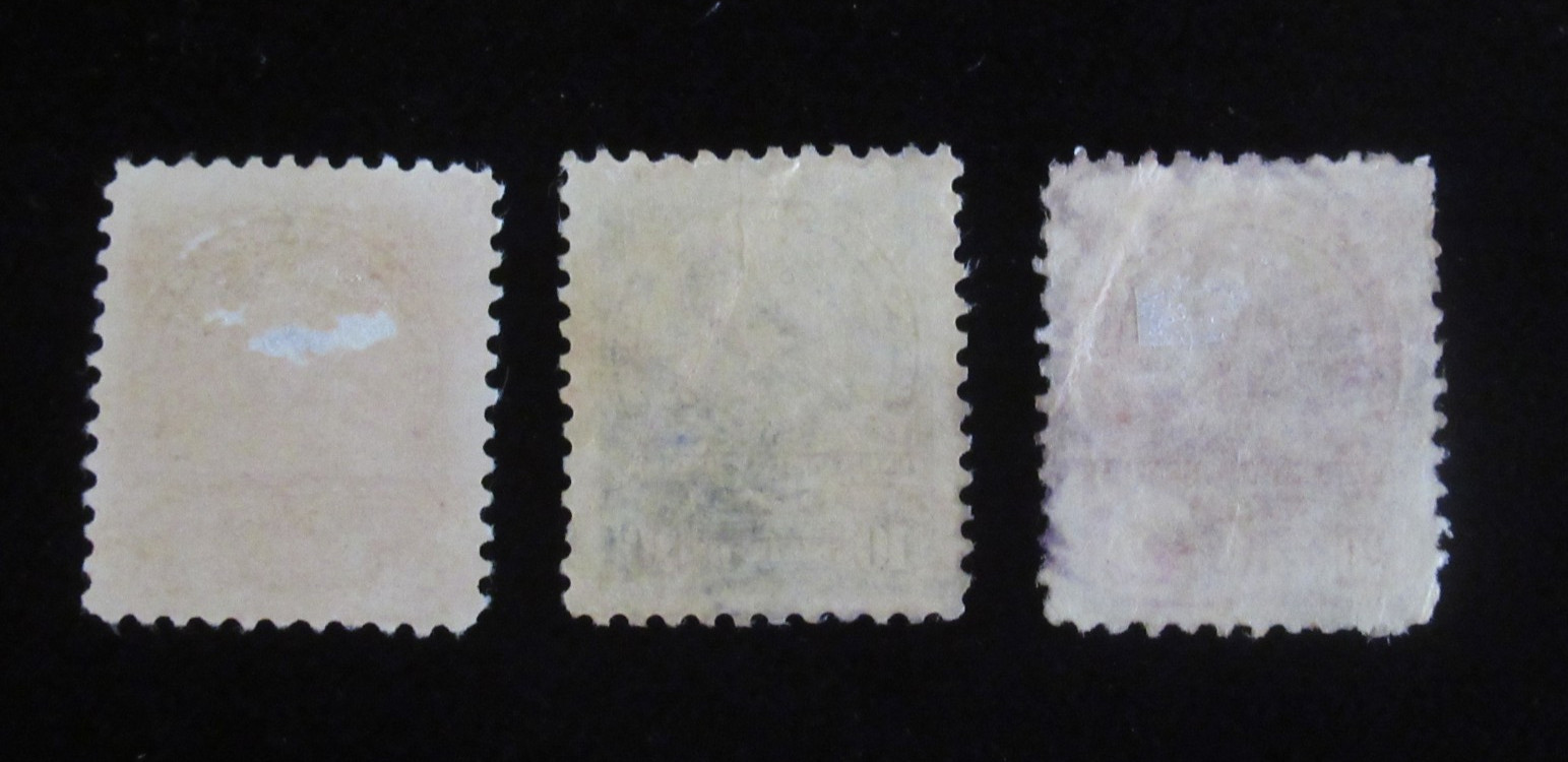 Rare Paraguay Stamp Sc 392 National Coat of Arms 1913 Set of 3 Used