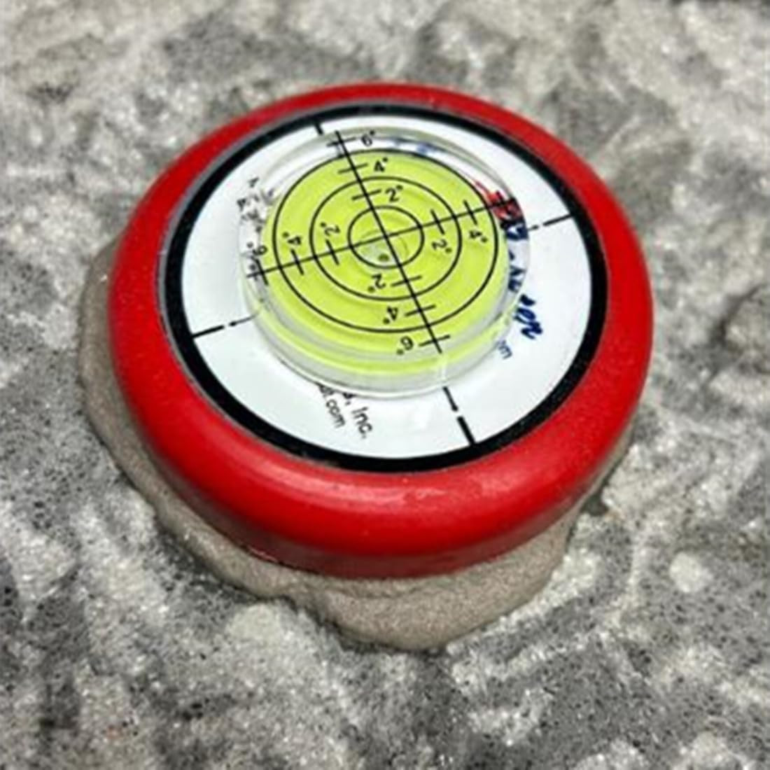 3Pcs Circular Bubble Level Bullseye Degree Marked Surface round Spirit Levels Me