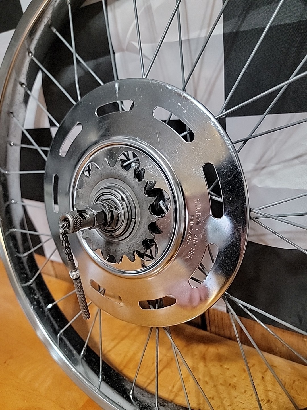 Vintage Original Raleigh Chopper Mk1 Rear 3 Speed Wheel