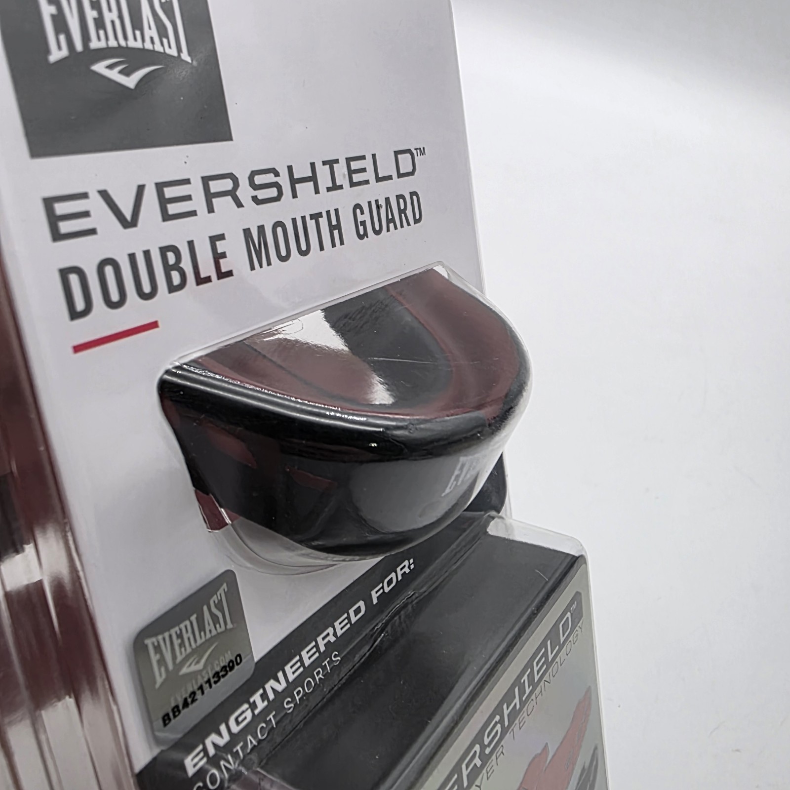 New Everlast Evershield Double Mouthguard Black Boxing & MMA Model: 1400007