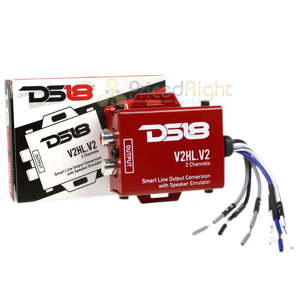 DS18 2 Channel Hi Low Line Output Converter Speaker Emulator V2HL.V2