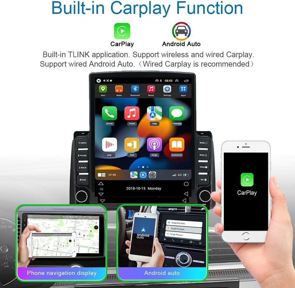 For Chevrolet Silverado 1500 2500 3500 2007-2014 Android 15 Carplay Radio GPS