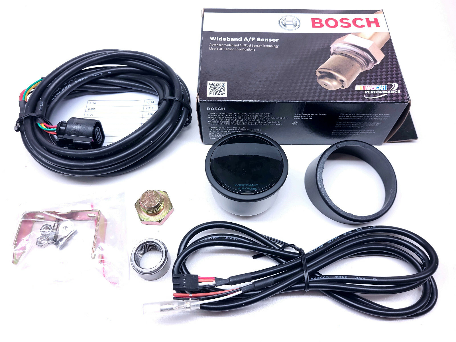 RSR BLACK Breitband Lambda Anzeige + Sonde Bosch 4.9 LSU Wideband Gauge Turbo RS