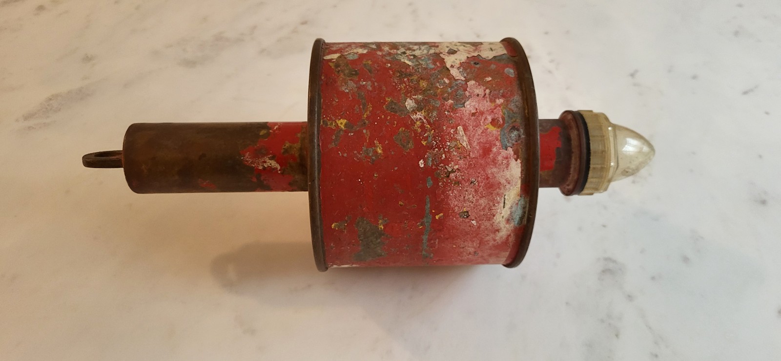 Antique Brass/Red Buoy Marker