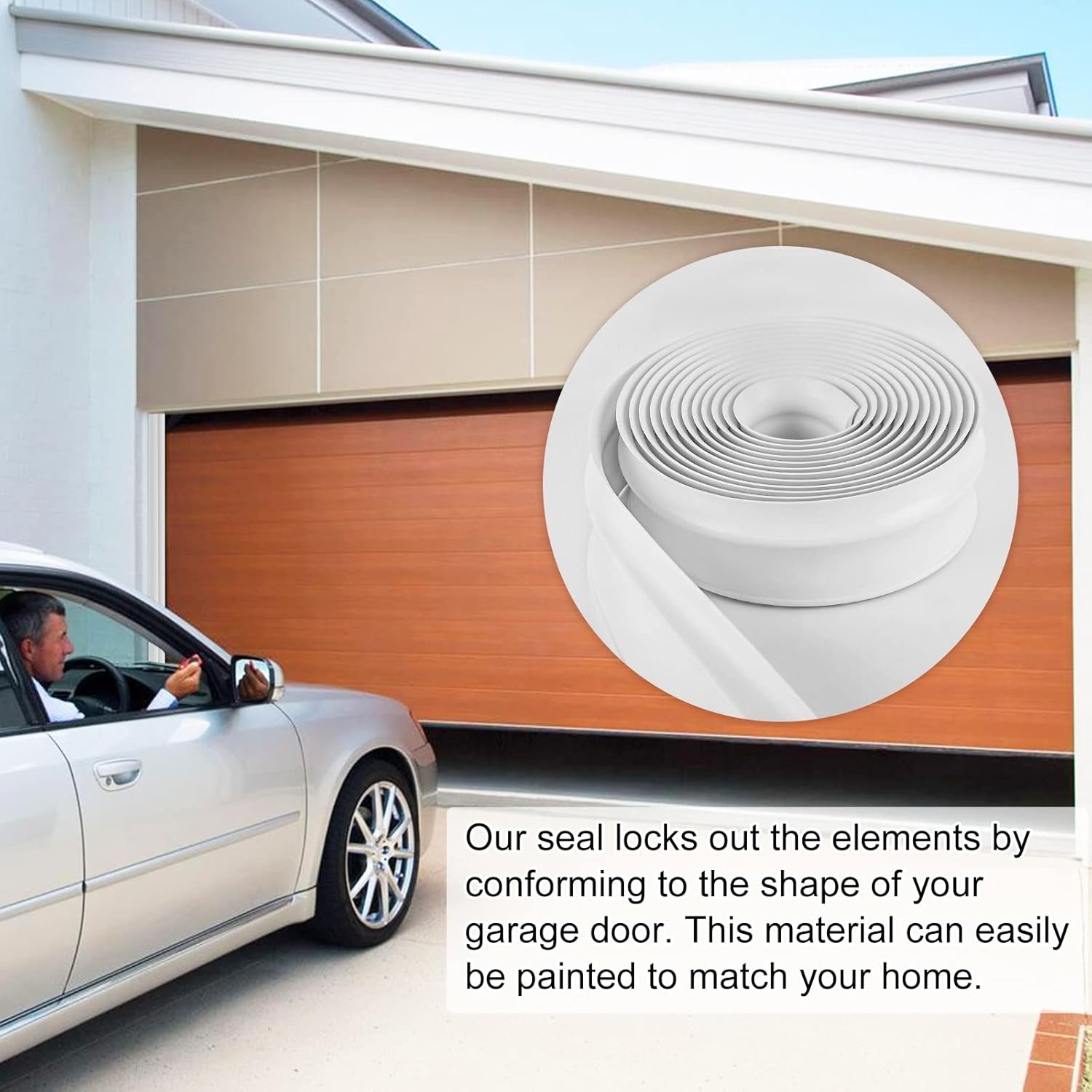 32.8Ft Garage Door Top and Sides Weather Seal Stripping Garage Door Rubber Seal