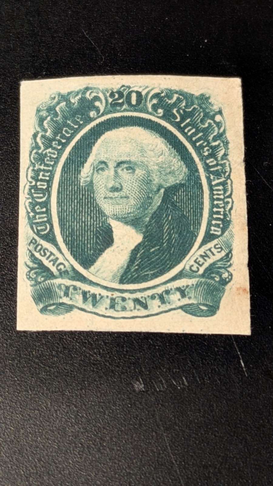 U.S. Confederate Stamp #13 Very Fine Mint With Hinge Remnant