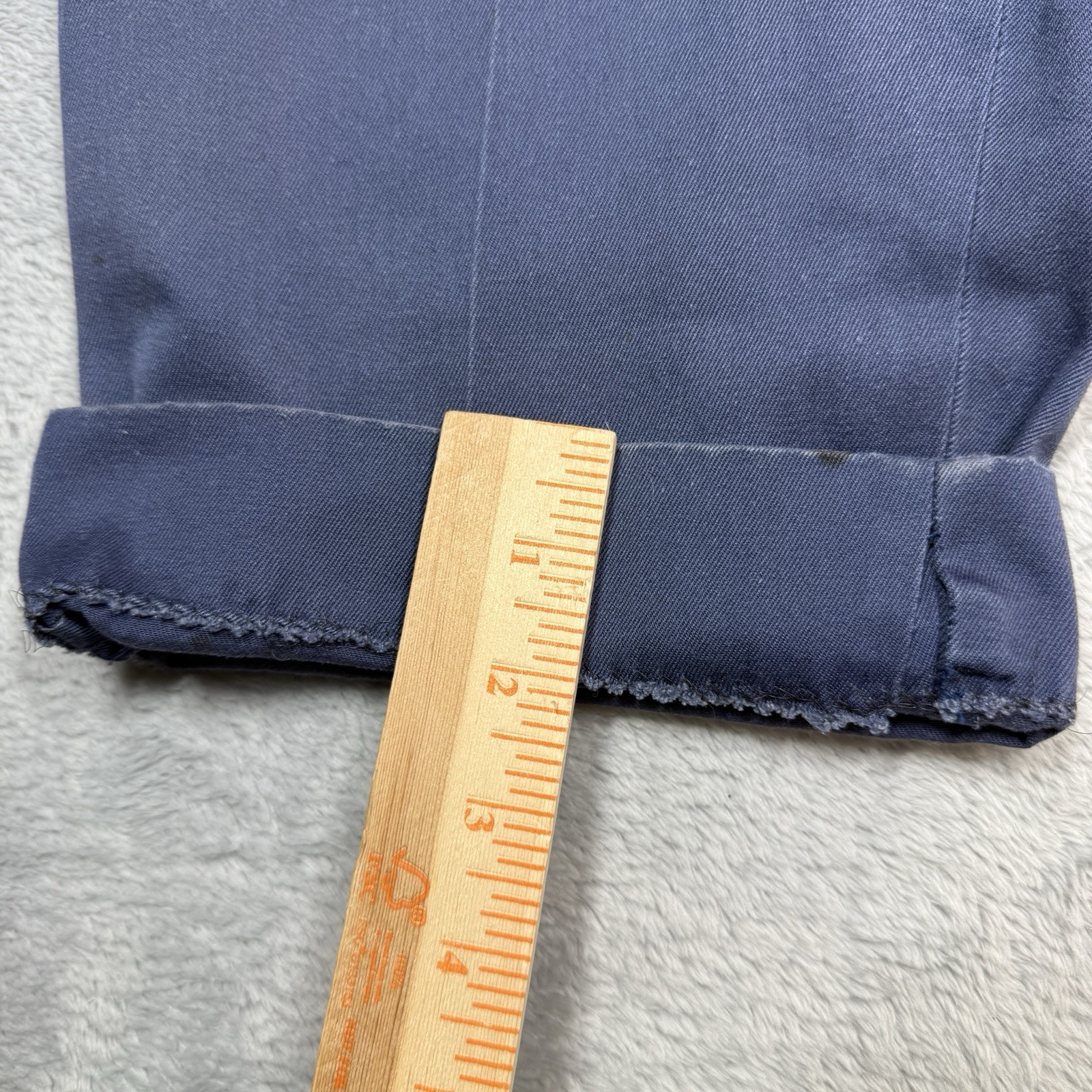 Vintage Lee Chetopa Twill Sanforized Pants Men Fits 34X28 Blue Thrashed Stained