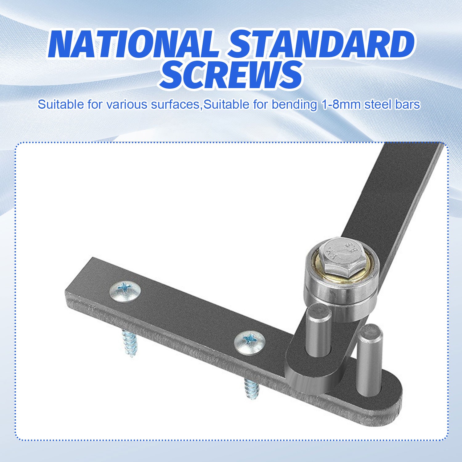 Heavy Duty Manual Steel Bar Bender Bearing Steel U-Shape&Right Angle Bender Tool