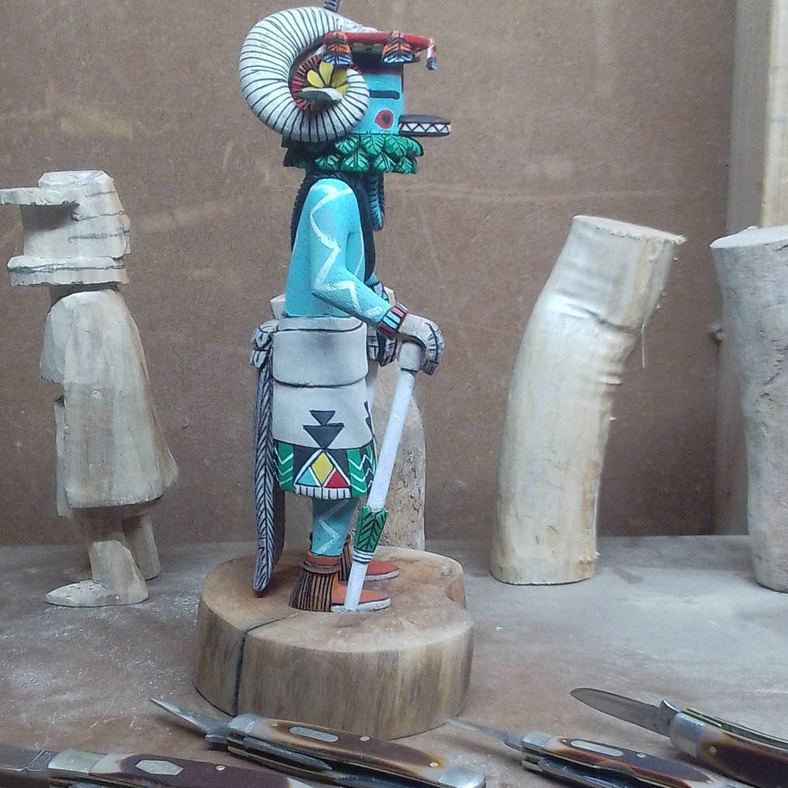 Hopi Kachina ( ram or sheep For Sale by carver )