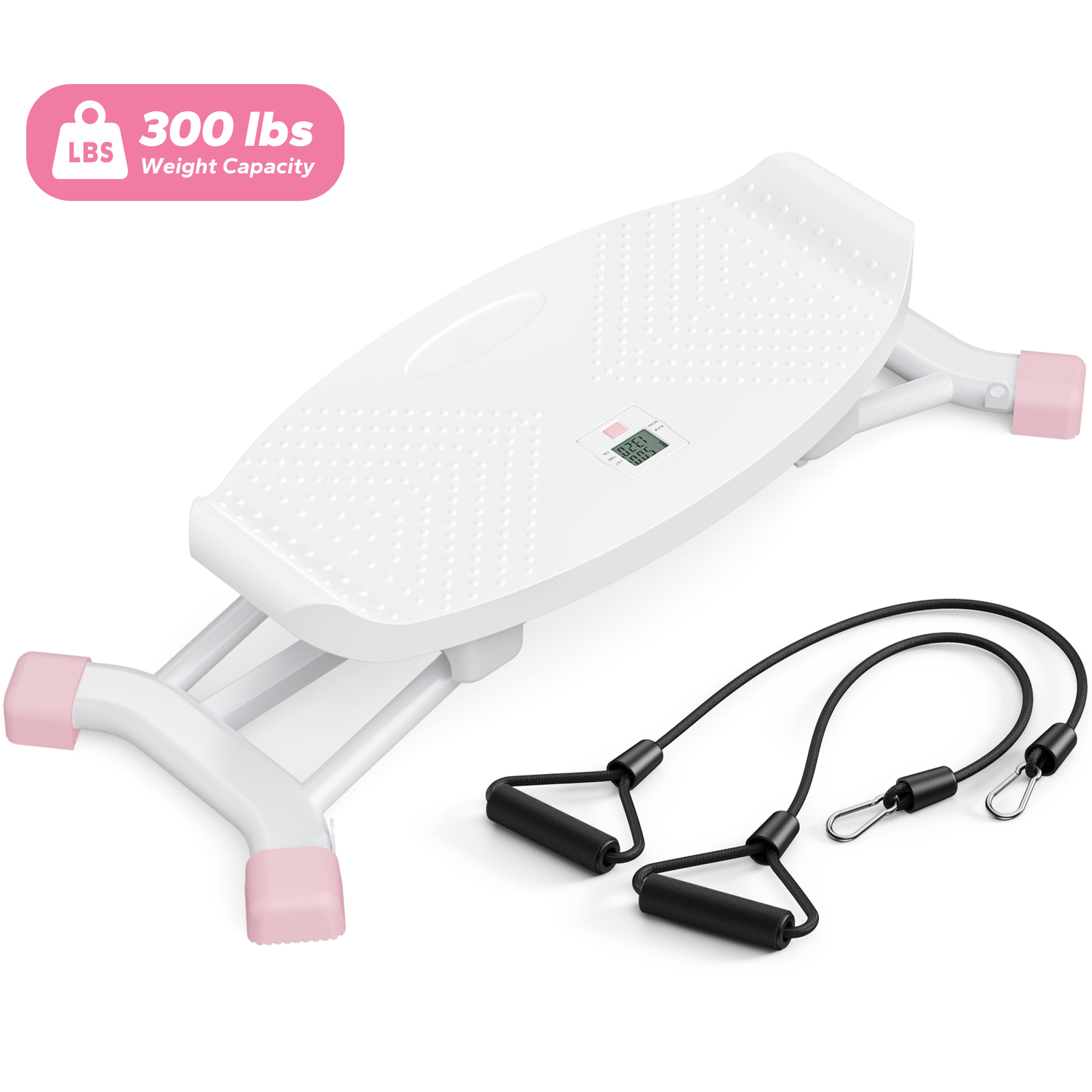 MERACH Slide Steppers for Exercise at Home Stair Stepper with Resistance Bands