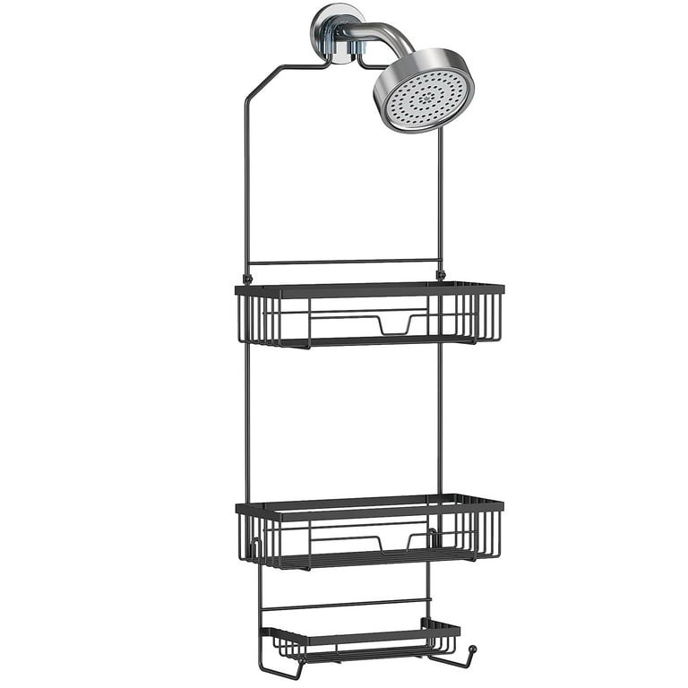 Hanging Over The Shower Head Caddy Black