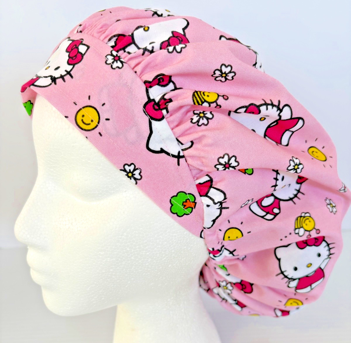 Hello Kitty Print Size Medium Medical Bouffant Scrub Cap Surgery Hat