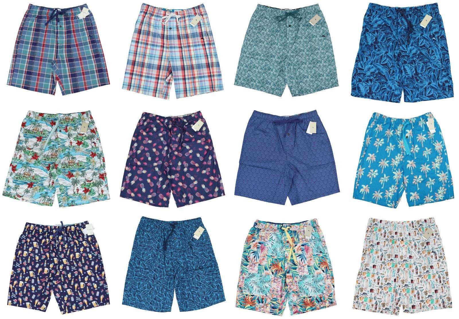 Tommy Bahama 100% Cotton Drawstring Waist w/Pockets Mens Lounge Sleep Shorts NWT