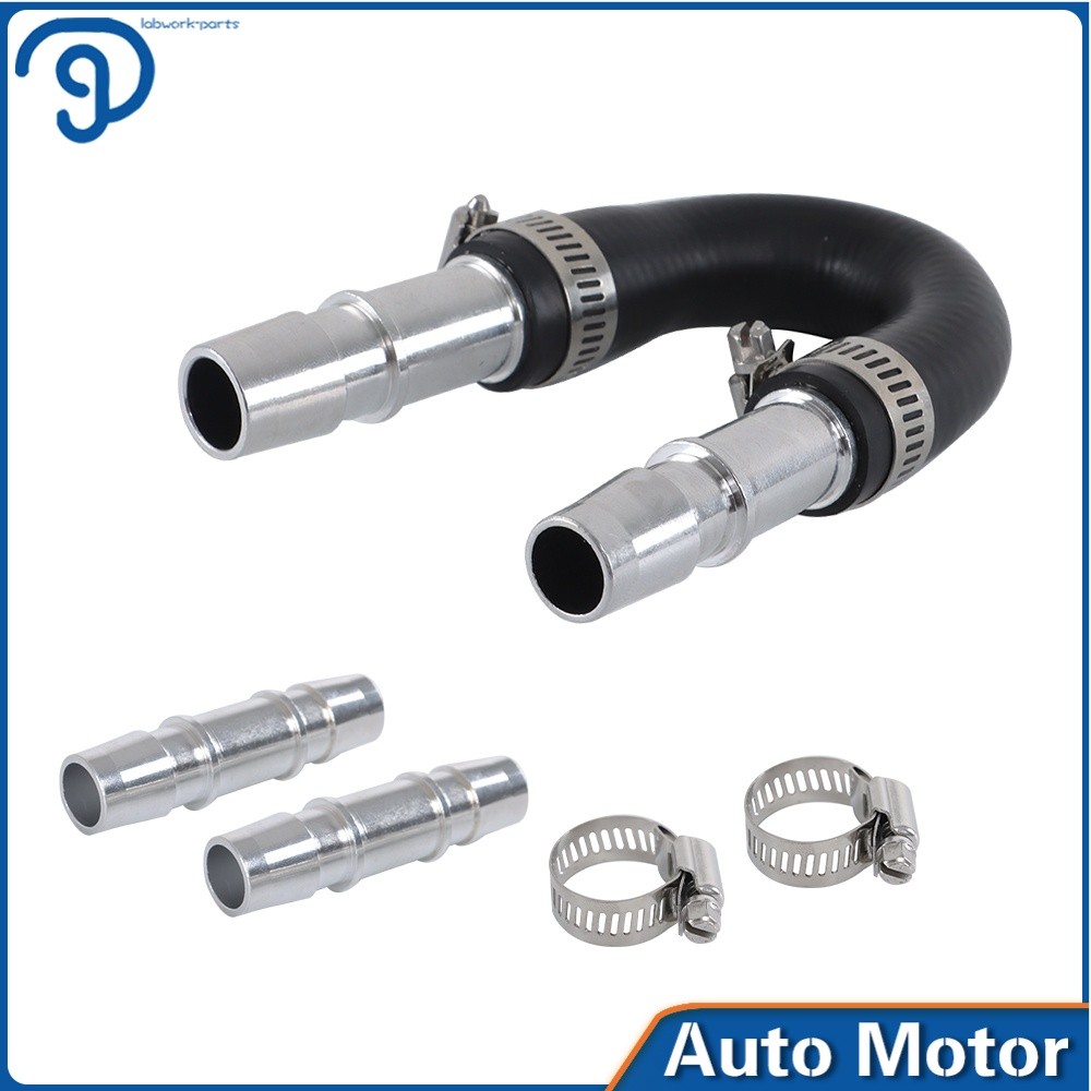 Upgrade Aluminum Engine Heater Core Bypass Kit 626-001 with 5/8" 3/4" Hose Kit