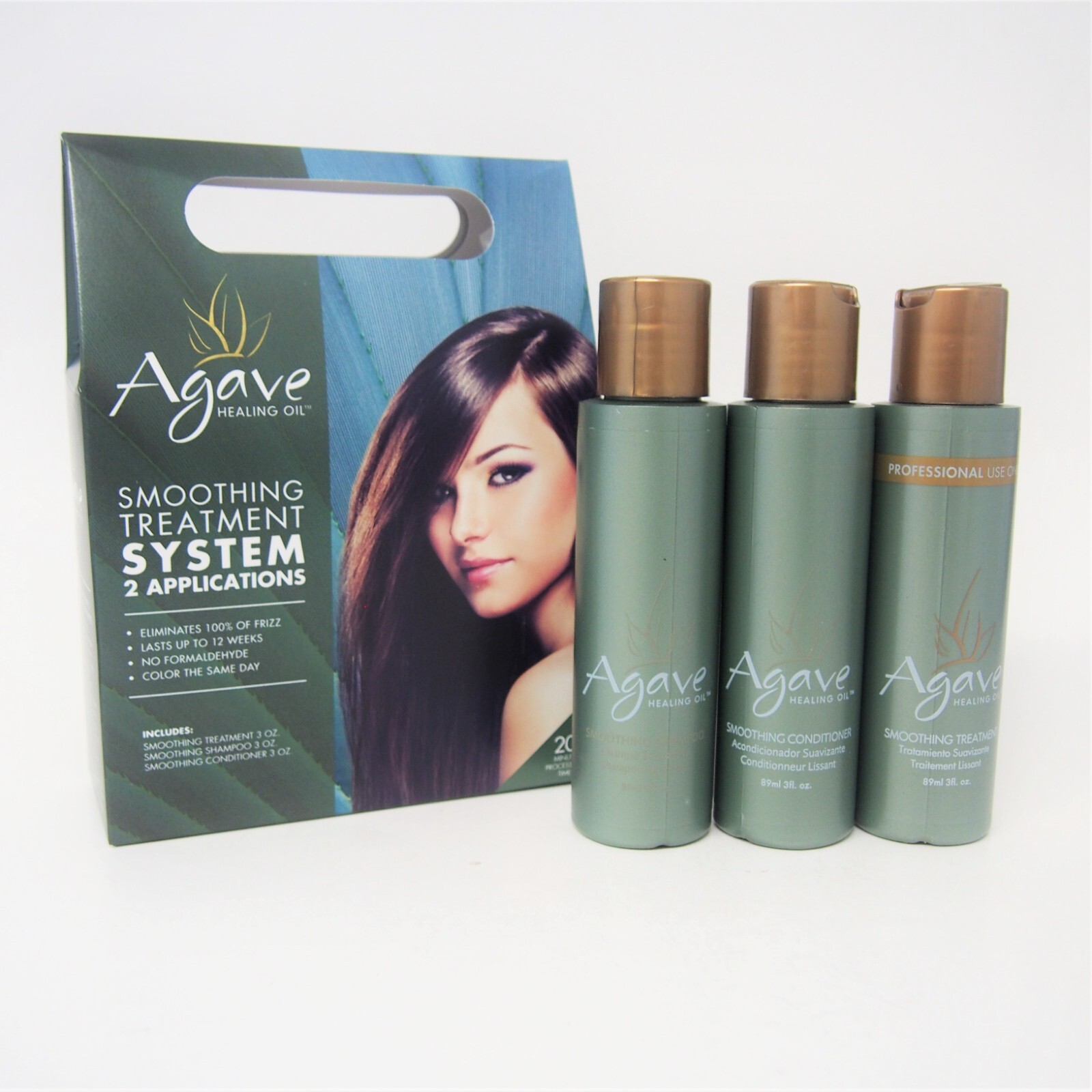 Agave Healing Oil Smoothing Treatment System - 2 APPLICATIONS KIT- FRESH!