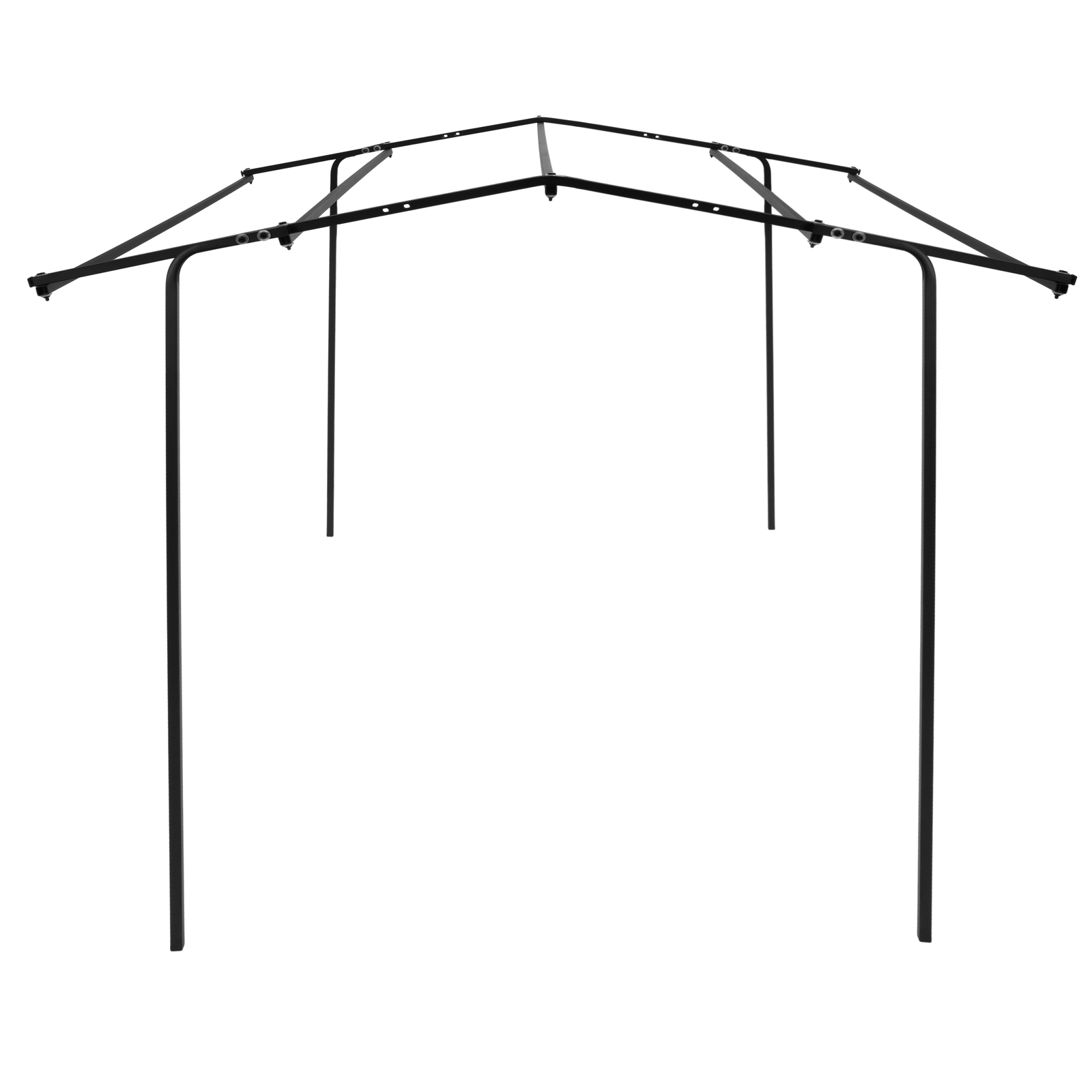 24LBS Steel+Cloth 7' Tall Quad Pod Hunting Blind Cover 2 Person Camouflage Black