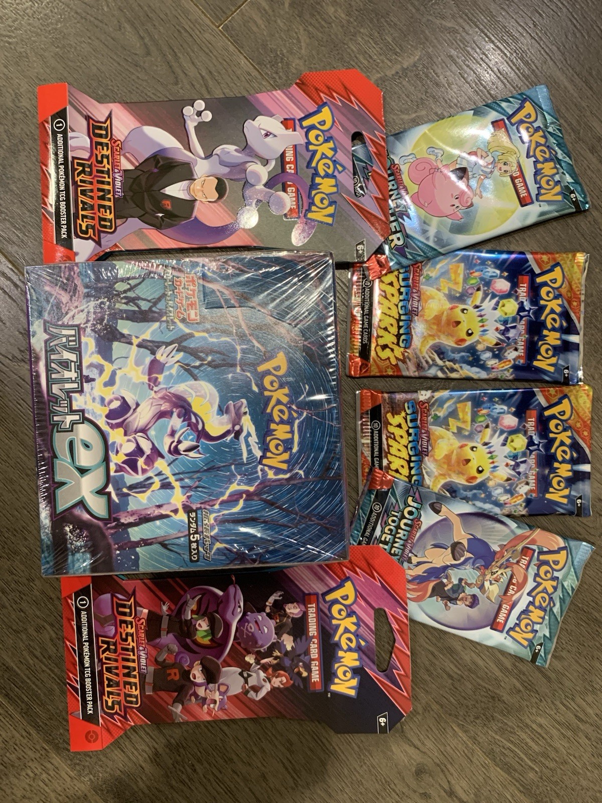 PokeRev Style Package 6x Sealed Pokemon TCG Booster Packs 5+1 Bonus Pack & VTG