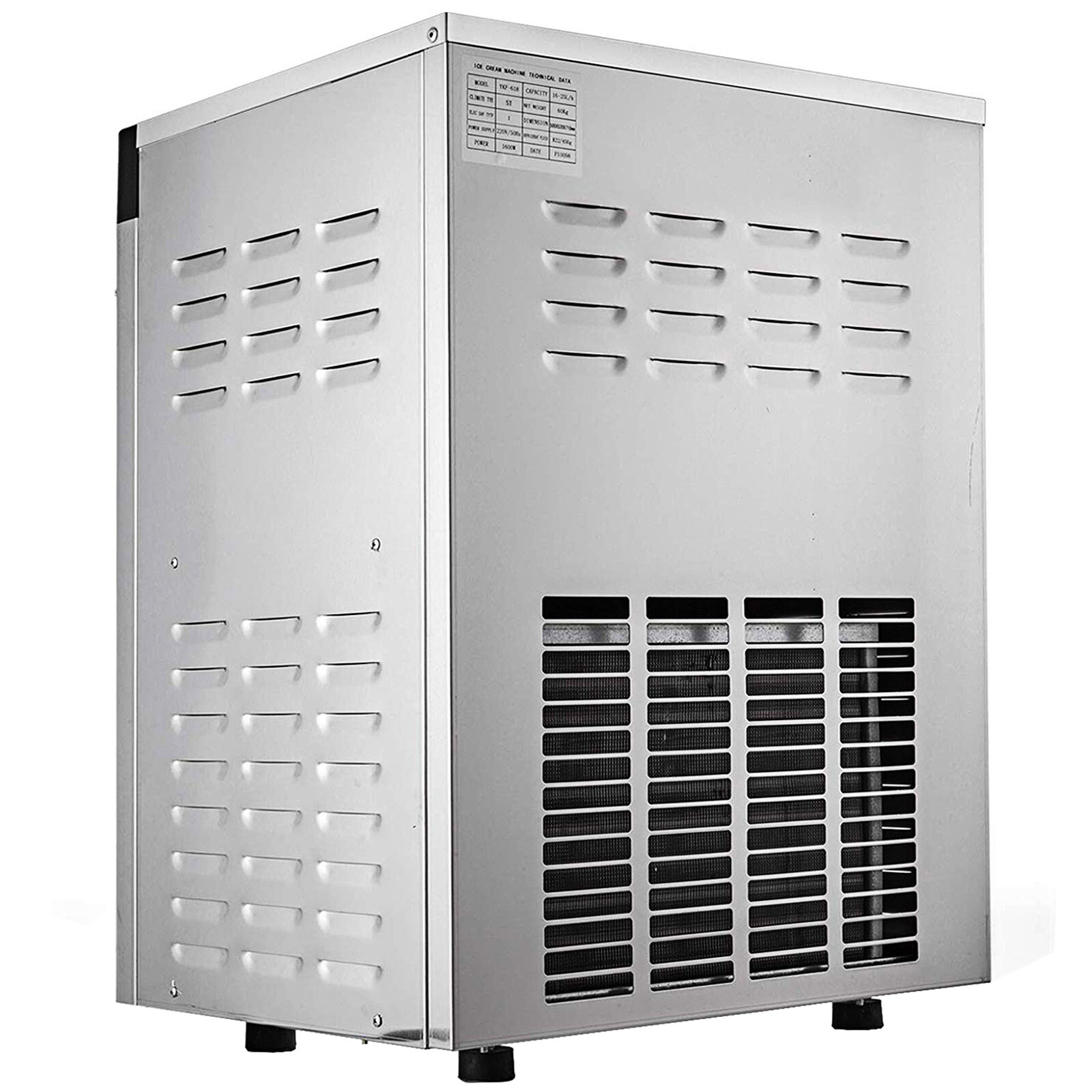 VEVOR Commercial Frozen Hard Ice Cream Machine 20L/H Yogurt Ice Cream Maker 110V