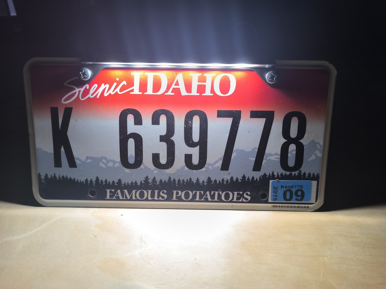 Universal license plate light 12V 100mA with waterproof connector and 86 in lead