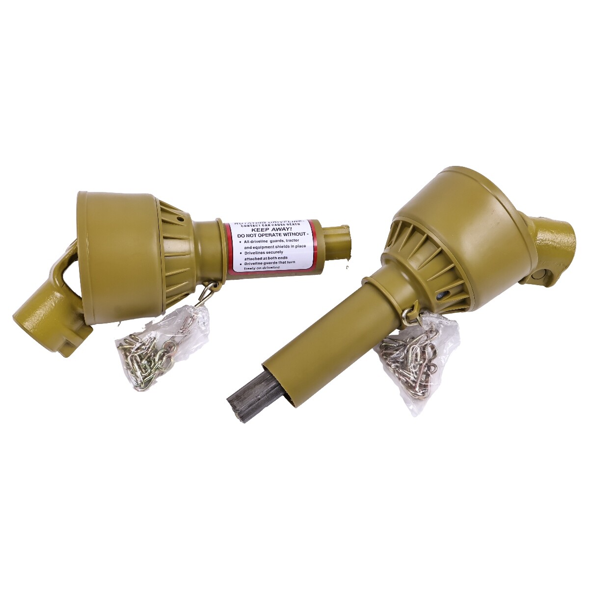 For Tractor PTO Shaft Driveshaft for 1-3/8" x 6 Spline Both Ends 19.7"-23.6"