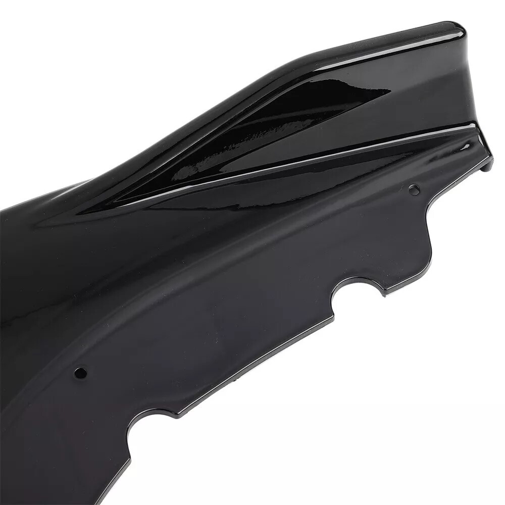 Glossy Black Front Bumper Splitter Spoiler Lip For 2016-2021 Honda Civic 3PCS