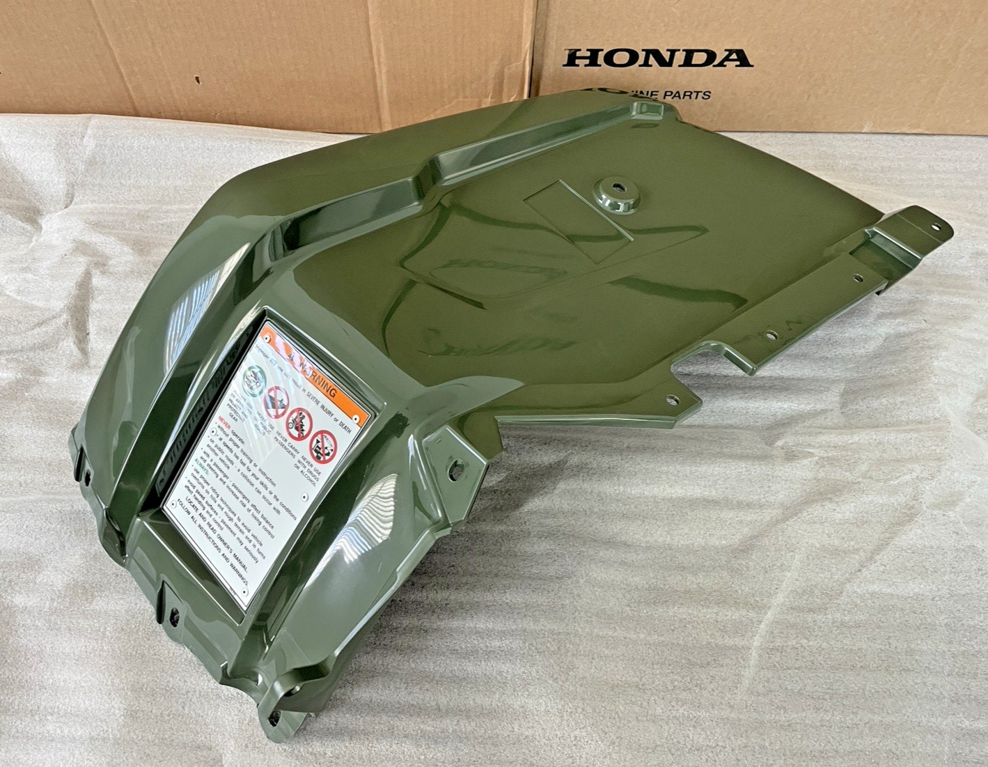 2014-2025 Honda RANCHER 420 LEFT / RIGHT FRONT FENDER GREEN PLASTIC FOURTRAX