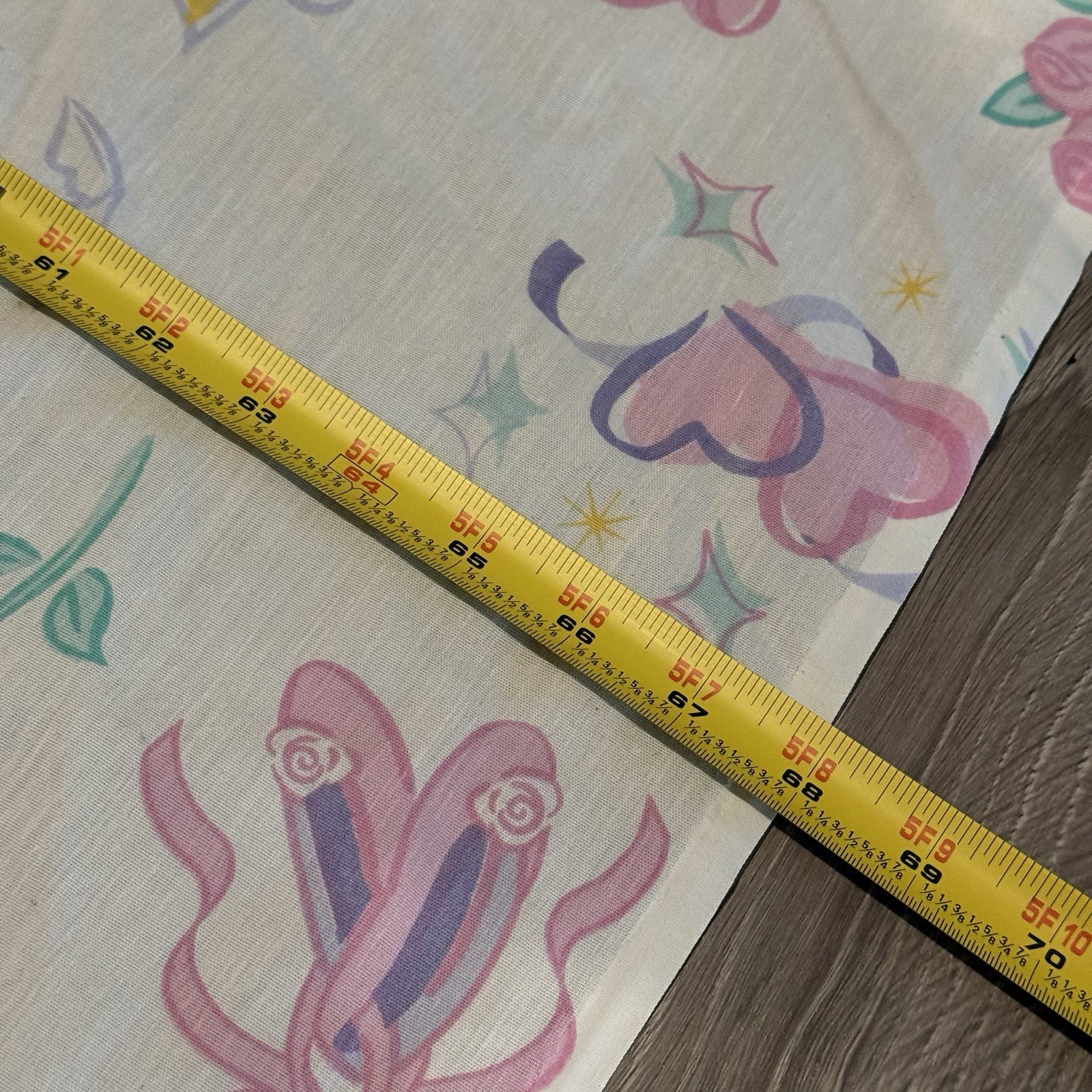 Vintage Bibb Company Barbie Twin Size Flat Top Sheet 1995 Ballerina Pink Bows